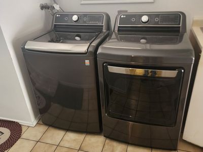 Washer and dryer.