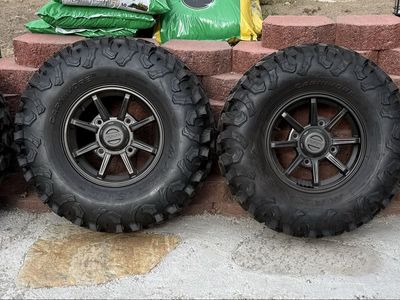 Maxxis Carnivore 30x10-14 UTV Tires with Polaris RZR Wheels - Set of 4