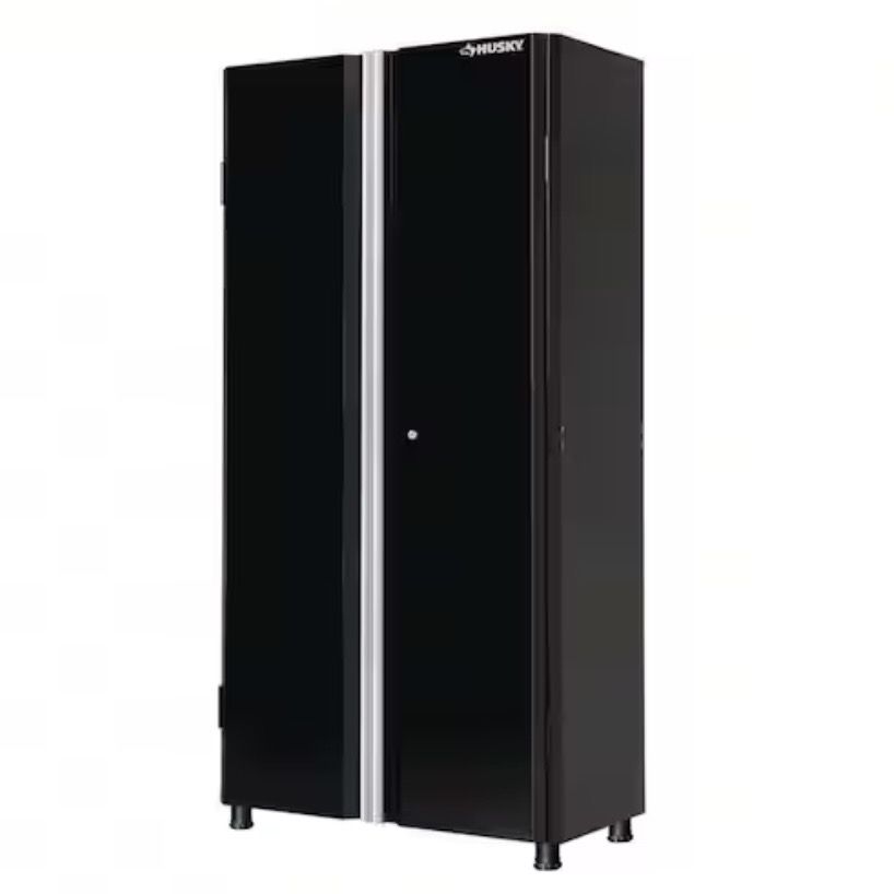 Husky FOLDING 24-Gauge Steel Freestanding Garage Cabinet in Black