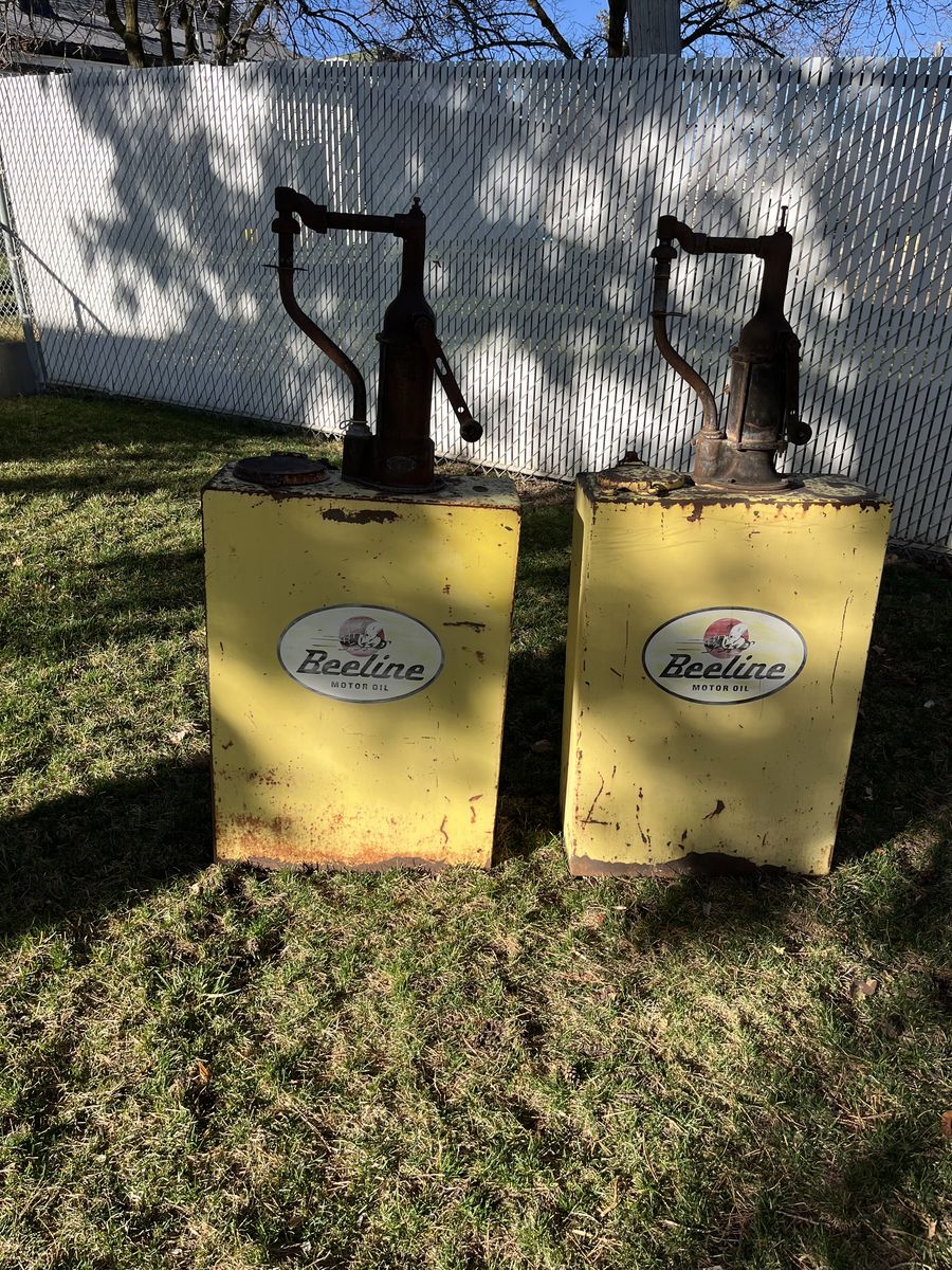 2 Vintage Oil Lubesters $125.00 for Both