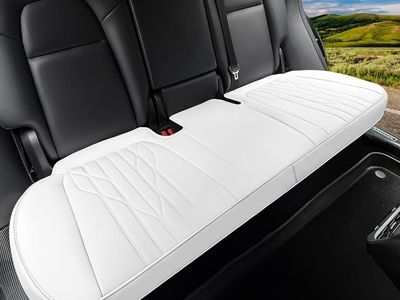 Tesla Model Y Seat covers- 2 Front bottom 1 back Bottom WHITE