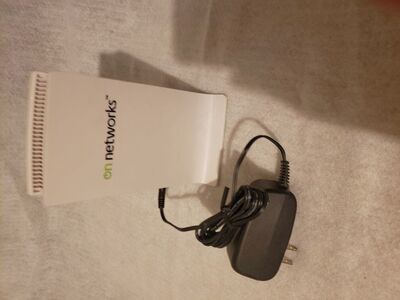On Networks wifi router with power adapter.