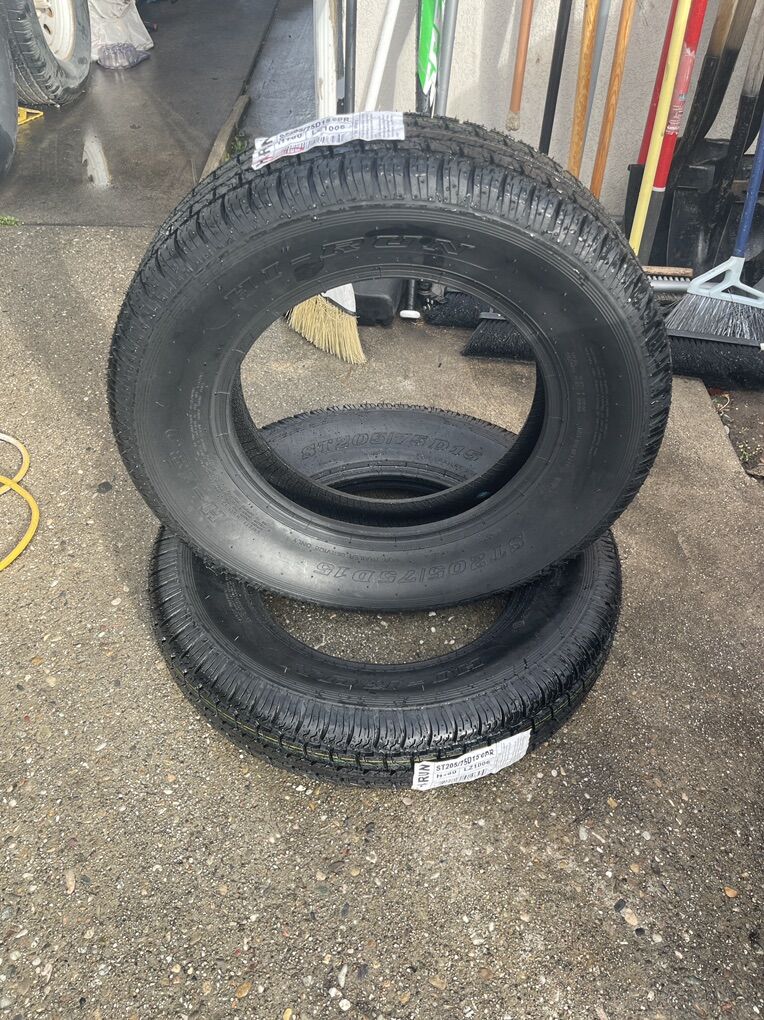 205/75/15 NEW PAIR HI-RUN TRAILER TIRES