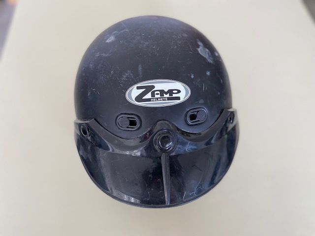 Zamp Helmets Black Open Face Motorcycle Helmet