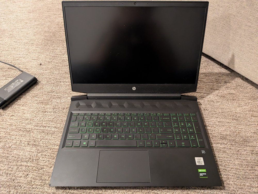 HP Pavilion Gaming Laptop Intel Core i7, NVIDIA GeForce GTX, Green Backlit Keyboard