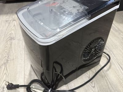 Portable Ice Maker Machine Black Countertop Compact Design