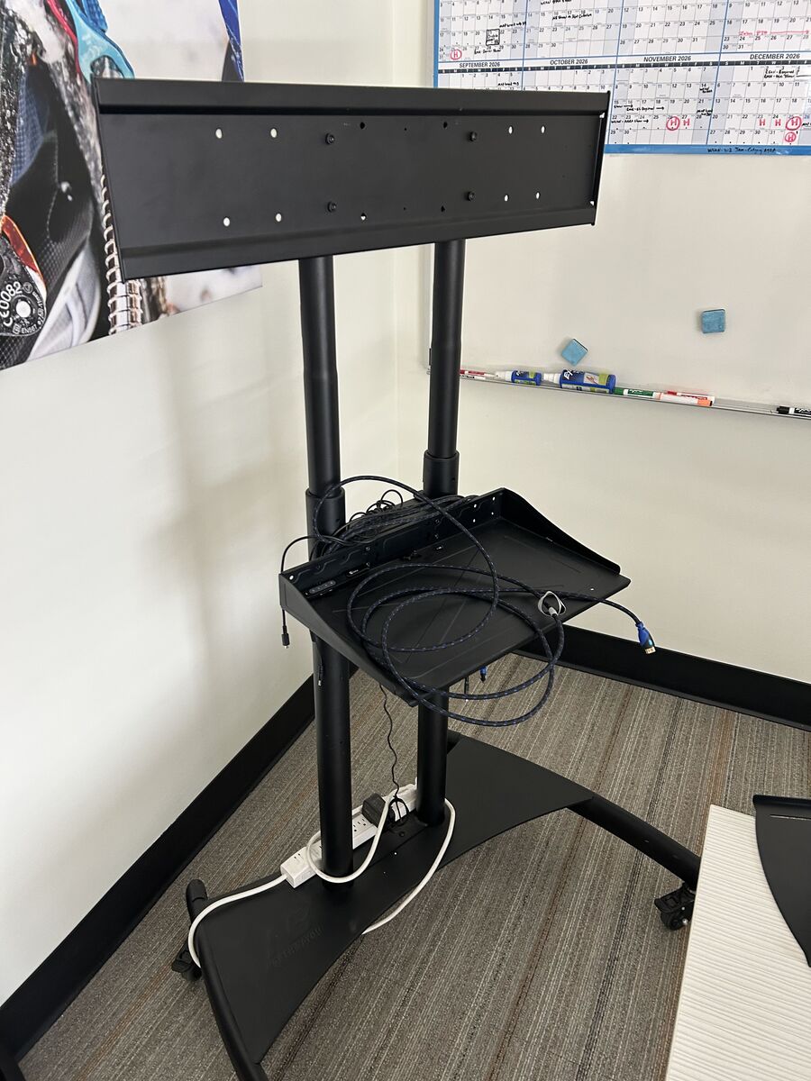 Mobile rolling TV Stand - msrp $350