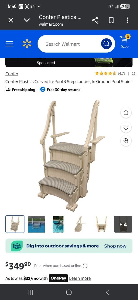 Confer Curve In-Pool 3-Step Entry System