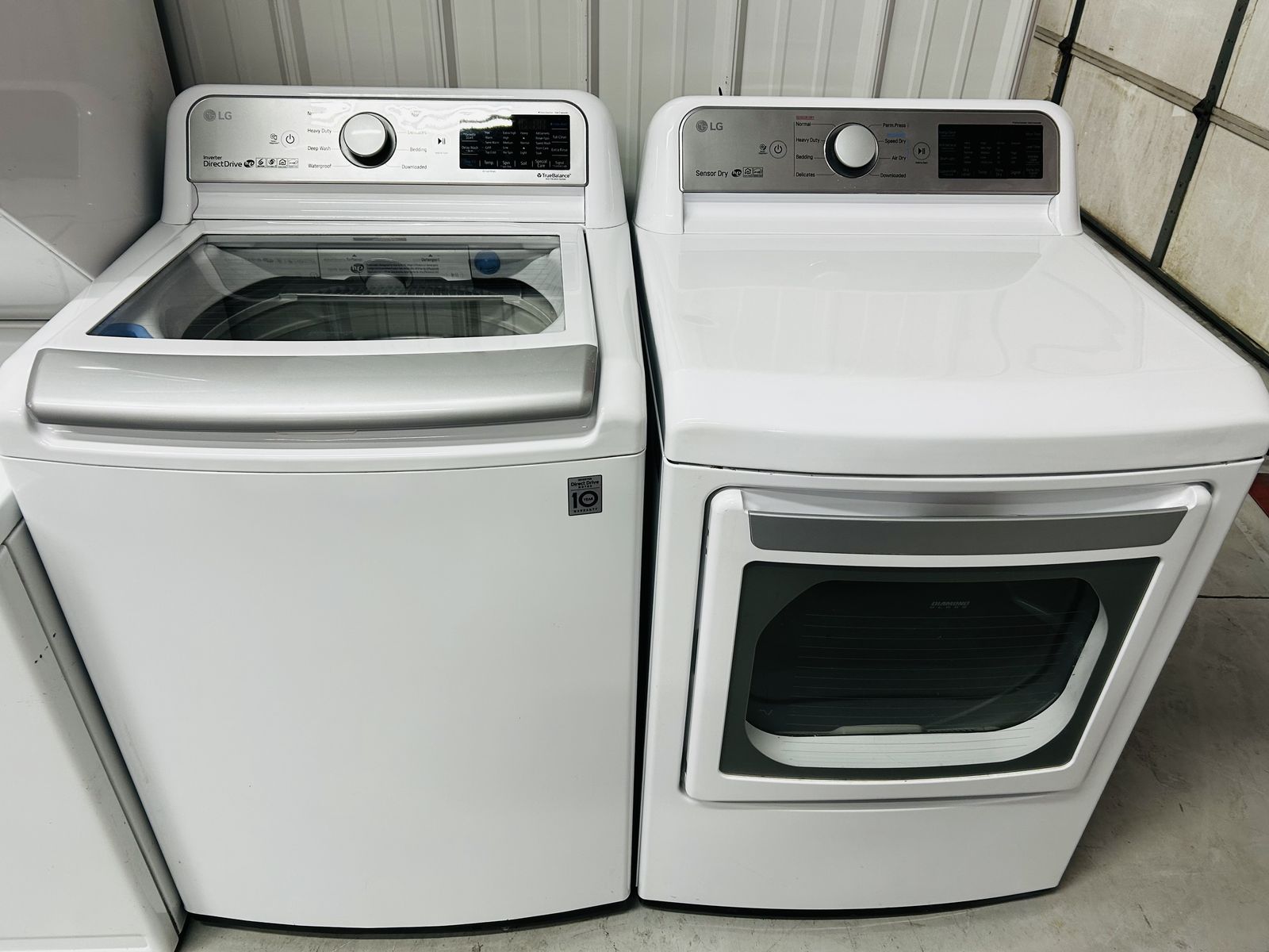 Lg Electric Top Load Set