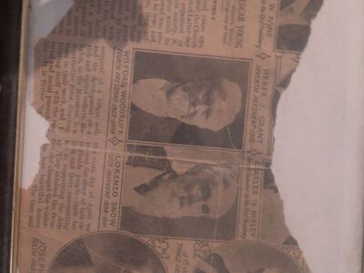 “Vintage Framed LDS Church Presidents Newspaper Pr