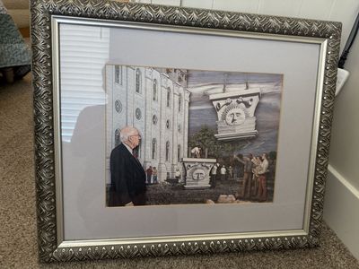 Gorgeous LDS print with frame