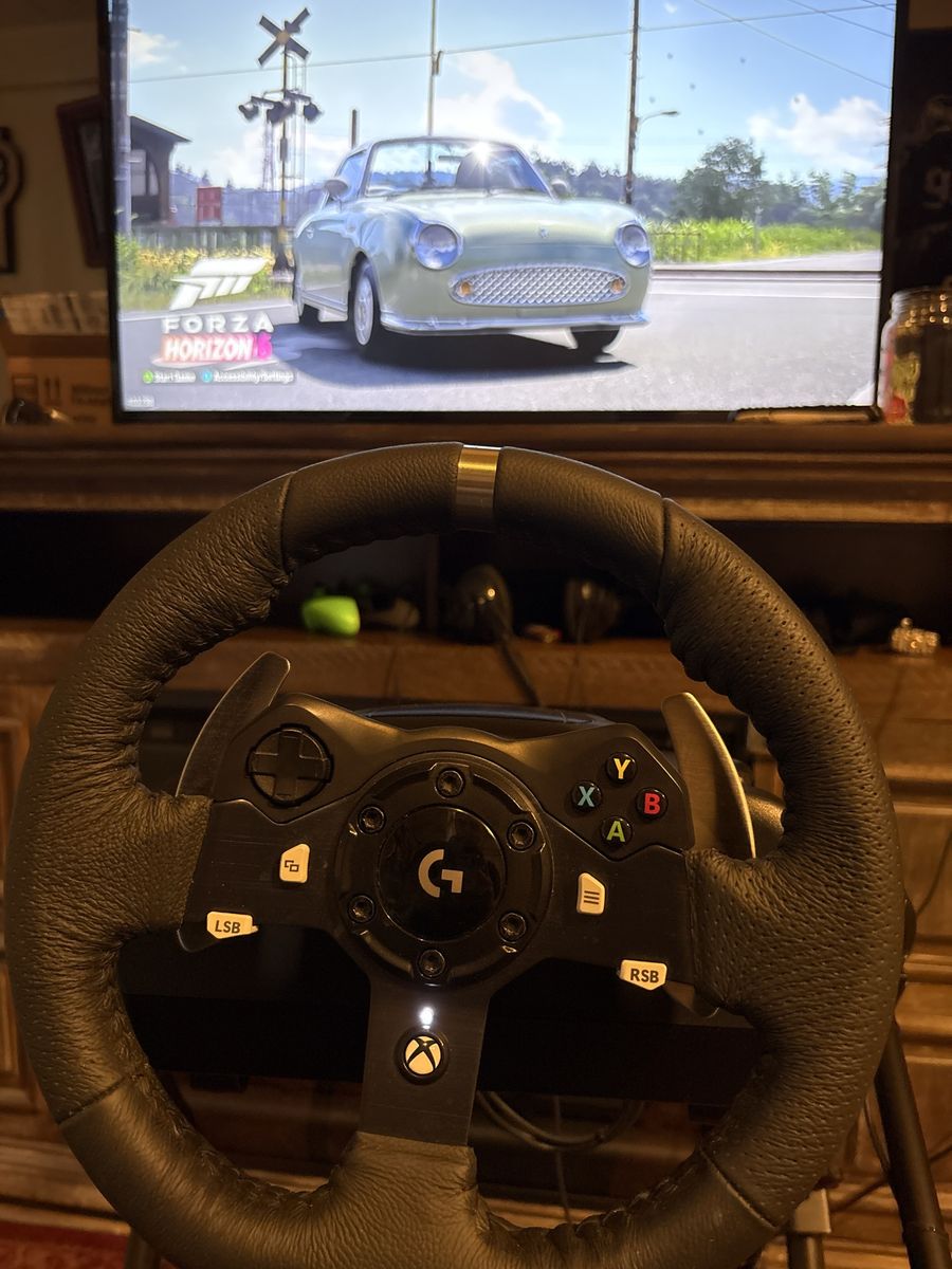 Logitech G920 Racing Wheel, Pedals, Shifter & Stand – Complete Setup