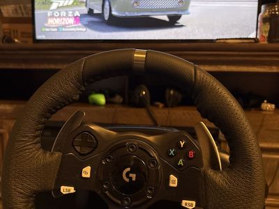 Logitech G920 Racing Wheel, Pedals, Shifter & Stand – Complete Setup