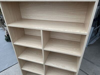 Bintiva Deluxe Size Wood Bookcase Cubby 60x36x12