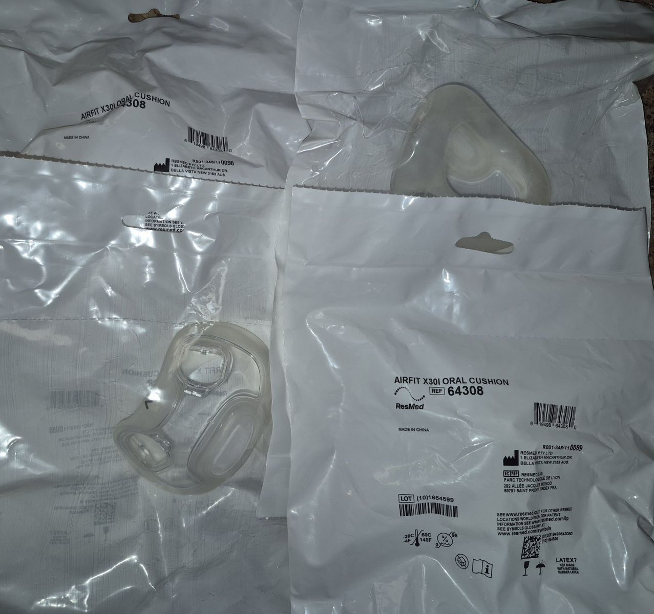 4x New ResMed AirFit X30i Oral Cushion CPAP Mask 64308