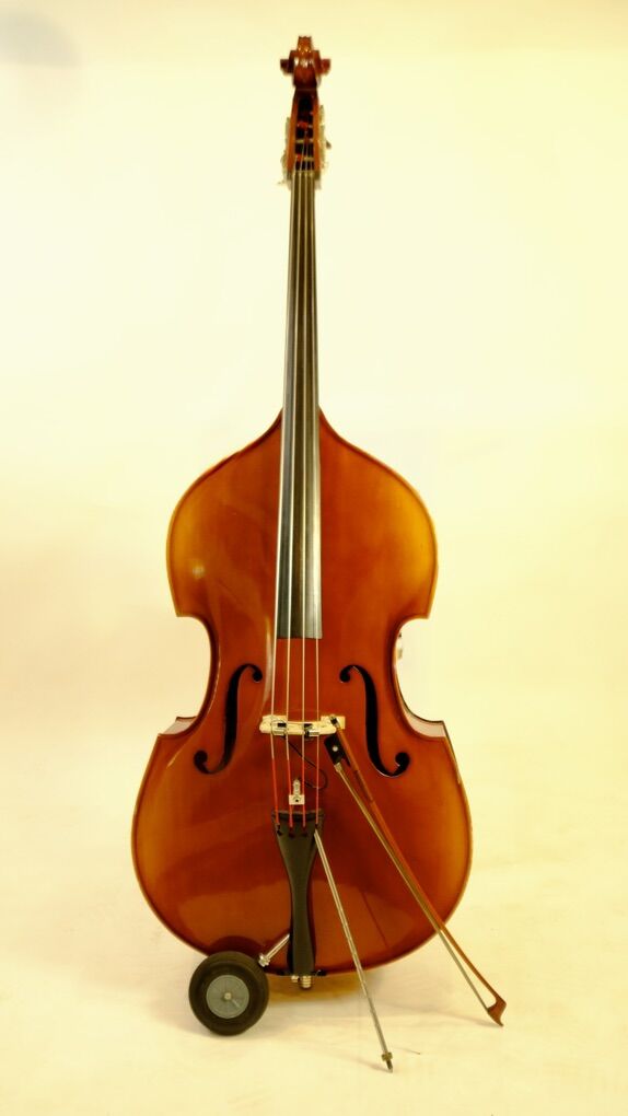 3/4 Upright Bass + Pickup + Mooradian + Bow
