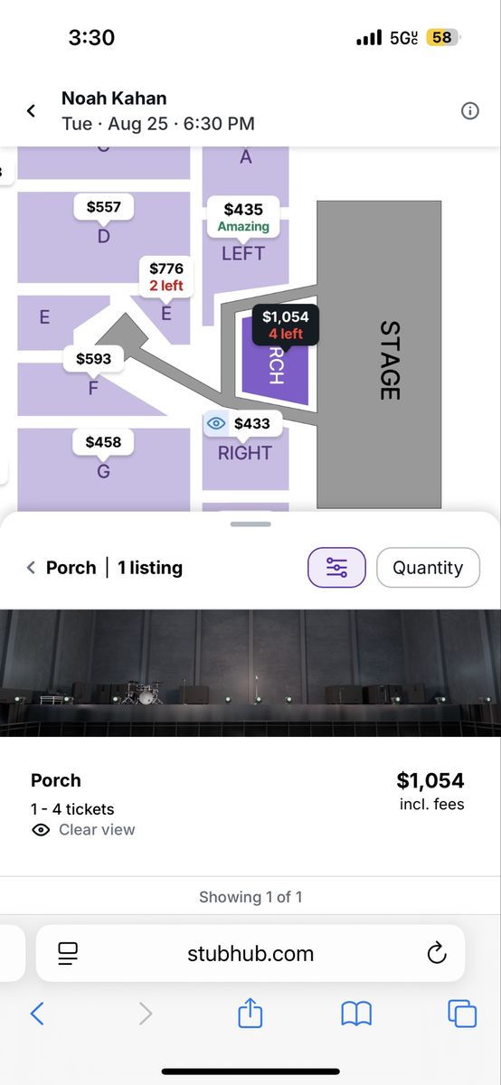 Front Porch Noah Kahan Ticket