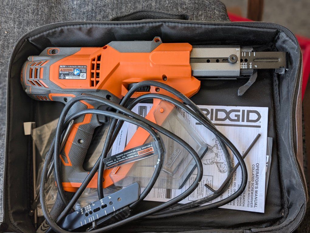 Ridgid 3" Drywall and Deck Collated Screwdriver