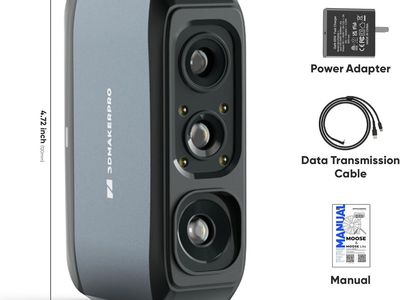3DMakerpro Moose Standard Handheld 3D Scanner - 0.05mm Precision - Windows/MacOS