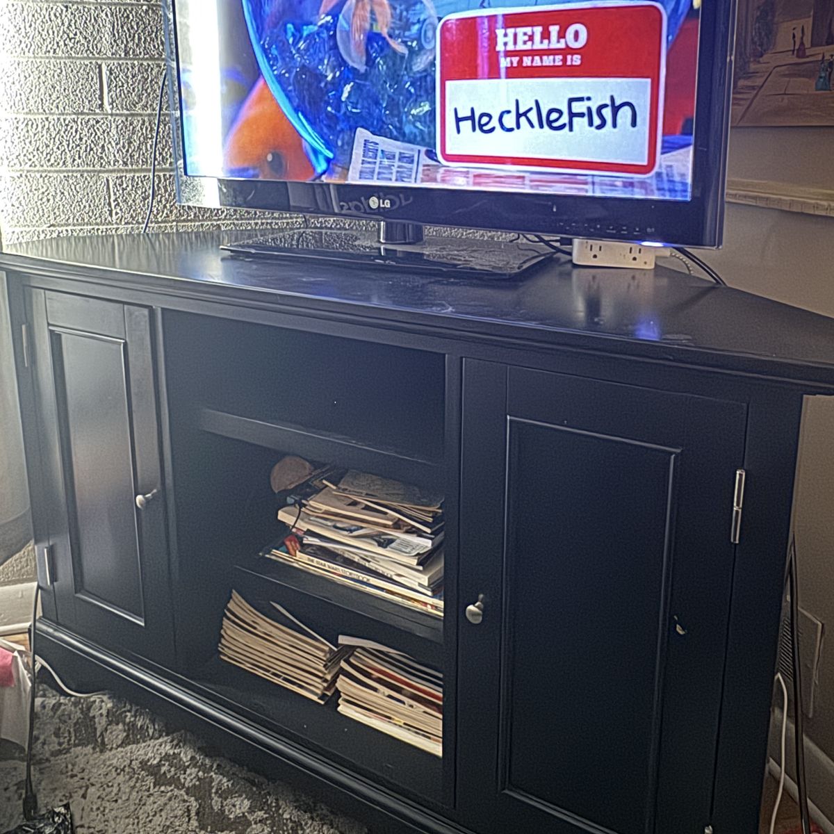 Hard To Find Corner Tv Stand Entertainment Center