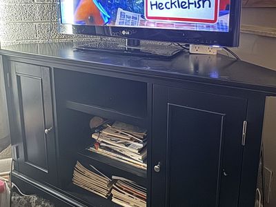 Hard To Find Corner Tv Stand Entertainment Center