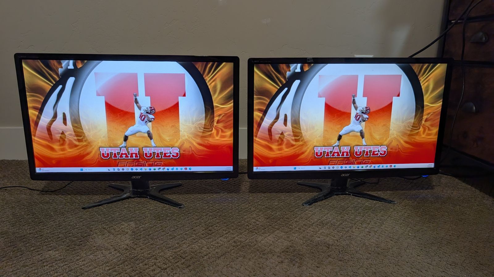 24 " Acer Flat Screen Computer Monitors (2 available)