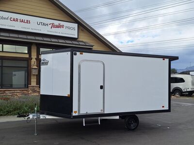 8x12 / 8.5x12 enclosed snowmobile trailer all aluminum