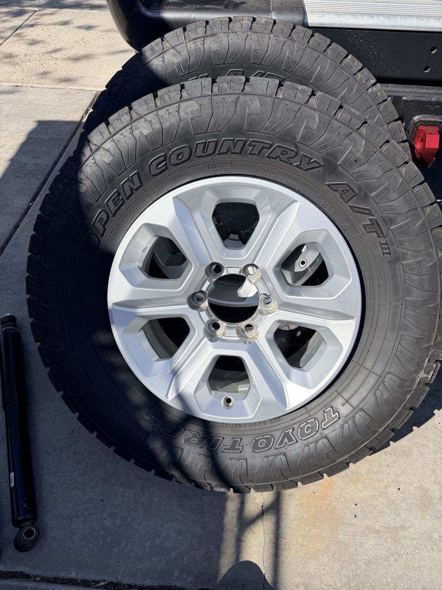 265/70/17 Open Country ATIII 4000 miles 