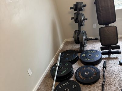 Plates Bars and Bench
