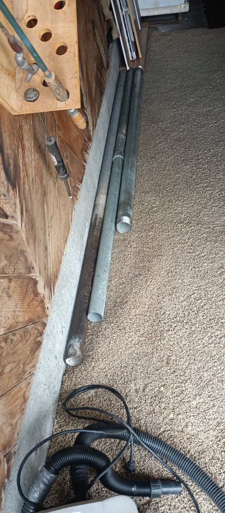 galvanized pipe 3" and 2"   $30.00