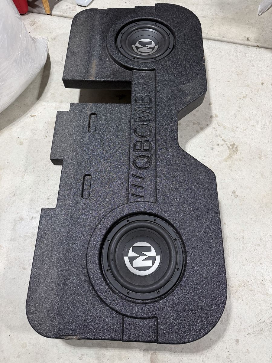 Dodge Truck rear underseat subwofer