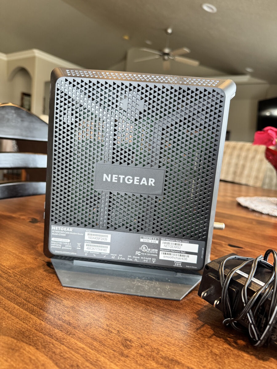 Netgear Nighthawk AC1900 WiFi Cable Modem Router (Model C7000)