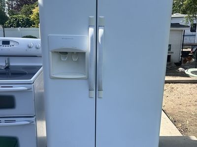 Frigidaire White Side-by-Side Refrigerator with Water & Ice Dispenser