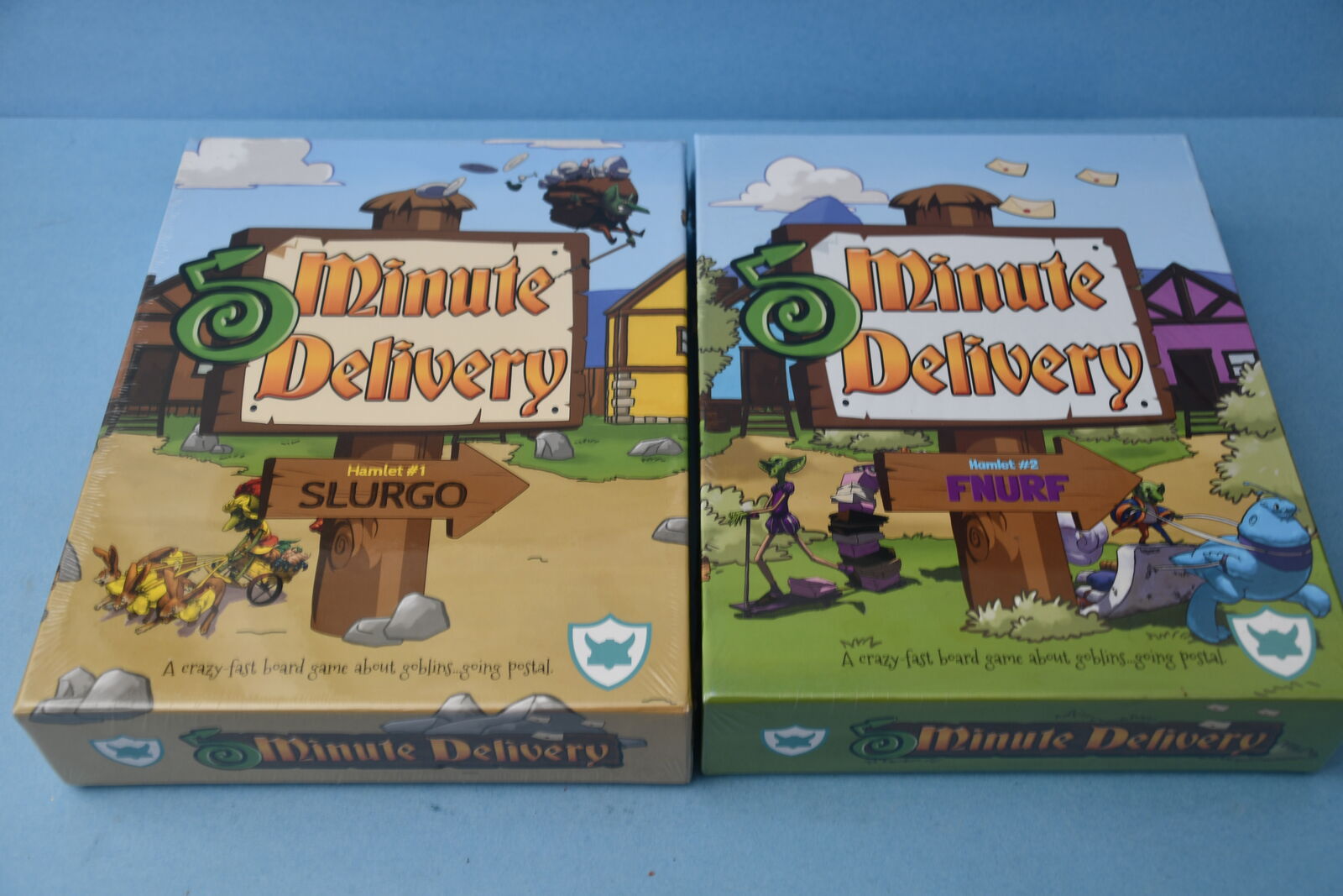 2 NEW SEALED "5 MINUTE DELIVERY" BOARD GAMES ~ HAMLET #1 & 2 ~ AGES 8+ ~ FUN GAMES!