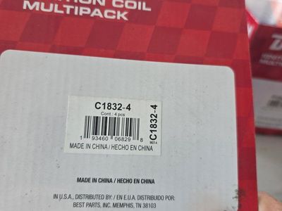 Duralast C1832-4 Ignition Coil Multipack Set of 4 Honda