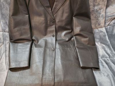 BGSD Full Length Mens Leather Jacket Size L