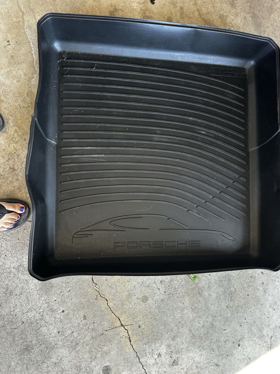 Genuine Porsche All-Weather Cargo Liner/Trunk Mat - Black, Durable Rubber, Excellent Condition