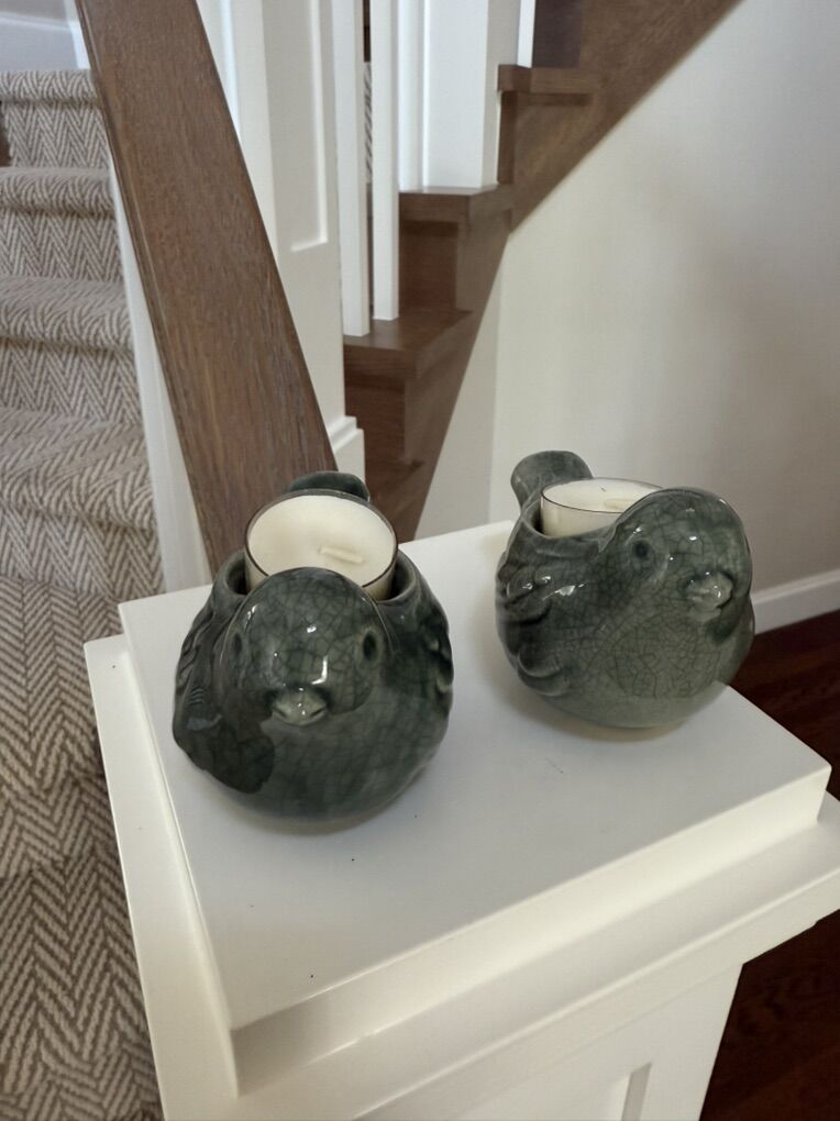 Bird Candle Holder Set
