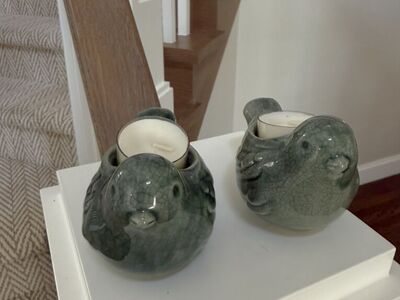 Bird Candle Holder Set