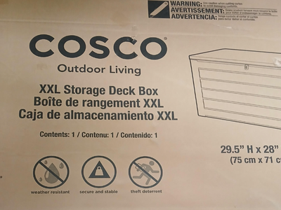 For Sale-Outdoor Living XXL Storage Deck Box - Still in Original Box-never opened
