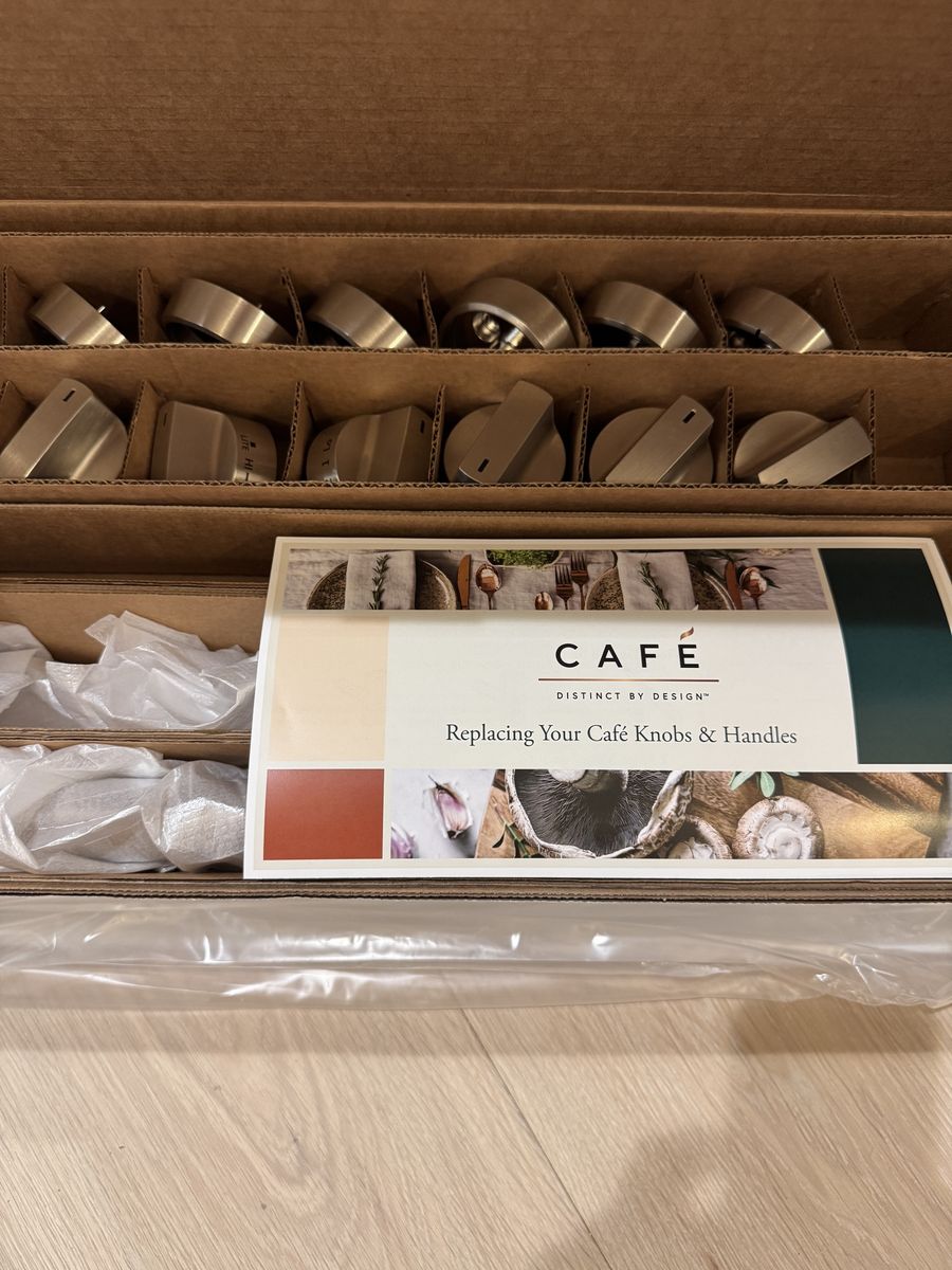 BRAND NEW CAFÉ 36" Brushed Stainless Handle & Knob Sets!