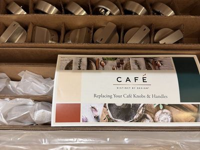 BRAND NEW CAFÉ 36" Brushed Stainless Handle & Knob Sets!