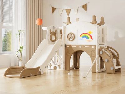 New Elk Toddler Slide Playset 12 in 1