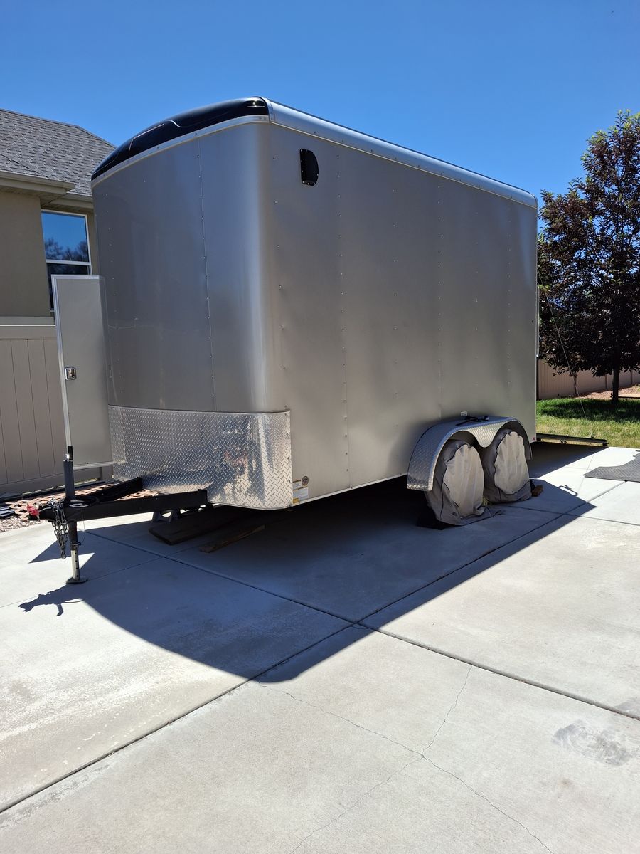 Used 12 Ft Extra Tall Insulated Enclosed Trailer