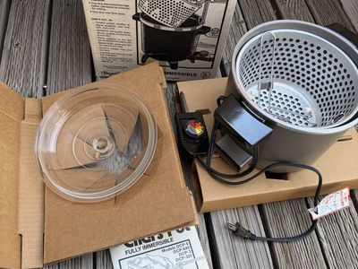 Dazey Chef's Pot Jr. Electric Cooker Fryer Steamer Model DCP-3 3.5 Qt Vintage