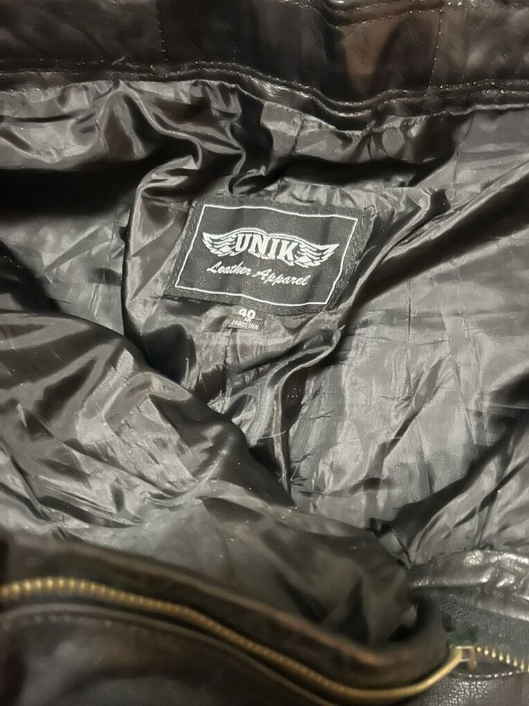 Heavy Leather Motorcycle Pants Size 40