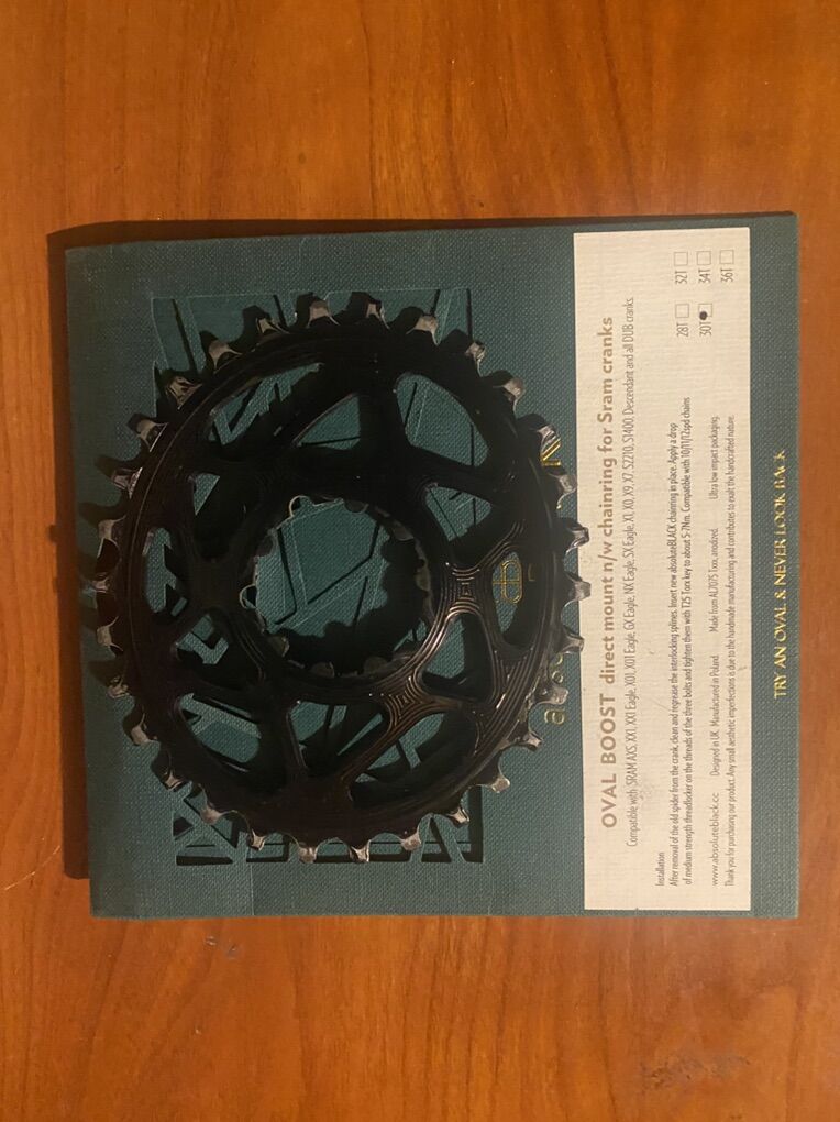 Absolute Black Oval 30T Sram Chain Ring