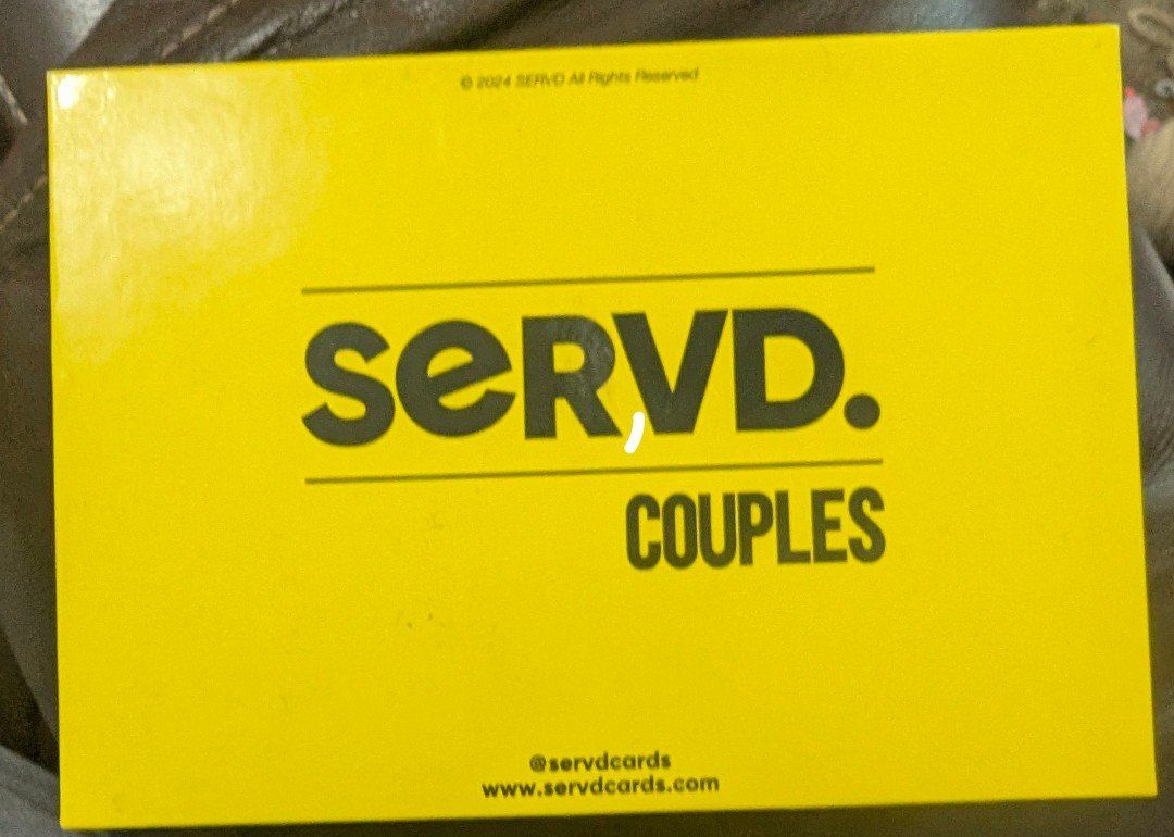 SERVD. Couples Card Game - Used Good Condition