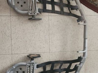 um honda trx450 2006 and up
ATV Nerf Bars with Integrated Footpegs & Black Webbing