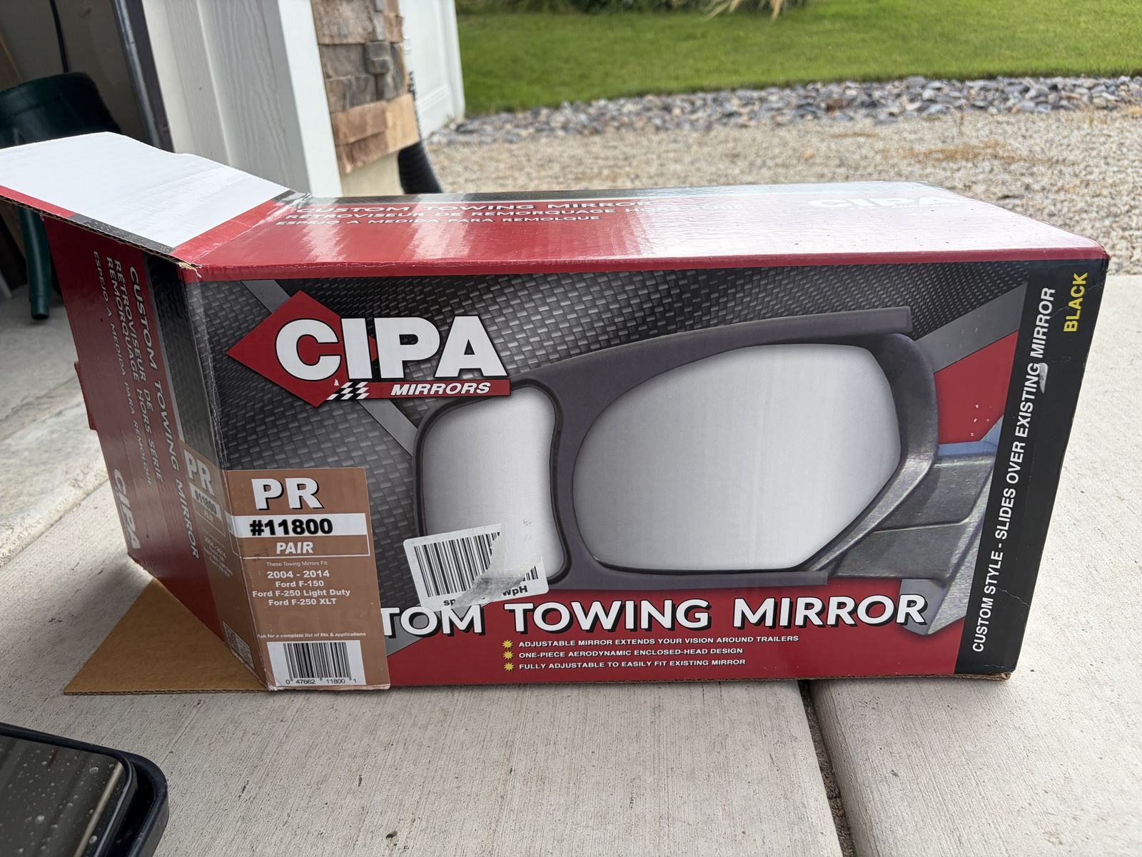 CIPA Custom Towing Mirrors Pair #11800 for 2004-2014 Ford F-150 / F-250